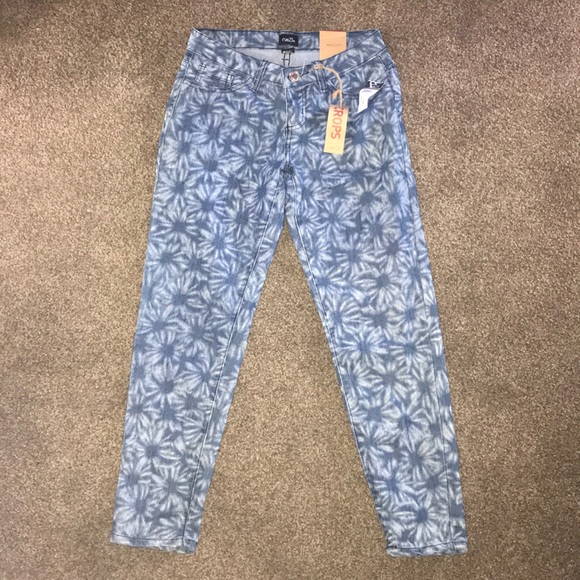 Cropped patterned jeans - Picture 3 of 4
